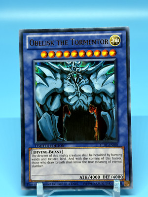 1996 YU-GI-OH! GBI-002 Obelisk the Tormentor Ultra Rare with Blue Back-image