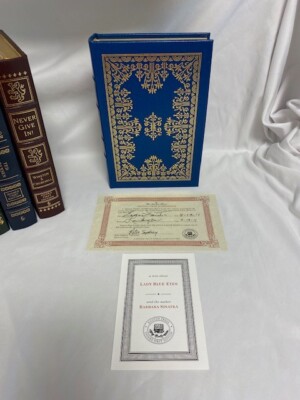 Easton Press - Signed 1st Edition - LADY BLUE EYES BY BARBARA SINATRA - LIKE NEW-image