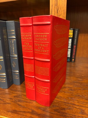 Andrew Jackson.  Marquis James. 2 Volume  Easton Press 1985 Full Leather w Notes-image