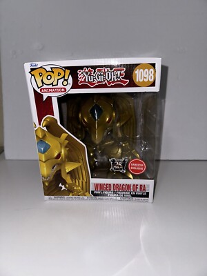 NEW! FUNKO Pop YU-GI-OH! 1098 Gold WINGED DRAGON OF RA GameStop Exclusive! 25th-image