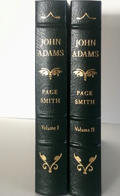 Easton Press Library of the Presidents JOHN ADAMS 2 Volumes Page Smith 1988-image