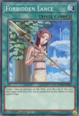  1x Forbidden Lance - EGO1-EN029 - Common - 1st Edition - Egyptian God Deck: Obe-image