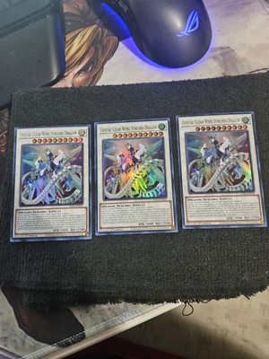 x3 Crystal Clear Wing Synchro Dragon - RA04-EN059 - Ultra Rare Stampede-image