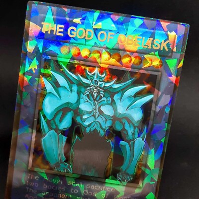 YuGiOh Obelisk the Tormentor, (Custom Card), Anime, Shatter Foil, Non-Official-image