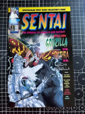 Antarctic Press Sentai #1 Godzilla, Mothra, Mecha Godzilla Ultra Rare 1995-image