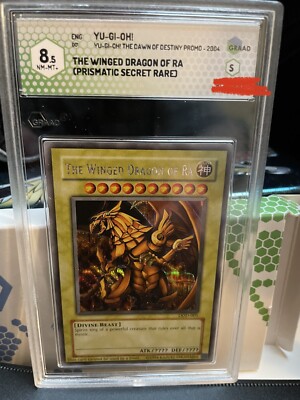 YUGIOH The Winged Dragon of Ra DOD-001 Graad 8.5 NM/Mint+ Psa Promo Inglese-image