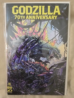 GODZILLA 70TH ANNIVERSARY #1 - JEFF ZORNOW 1:10 RATIO VARIANT -Minor Print Tear -image