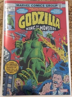 Godzilla King of Monsters #1 Facsimile Edition! CVR B Foil 2024 VF/NM!-image