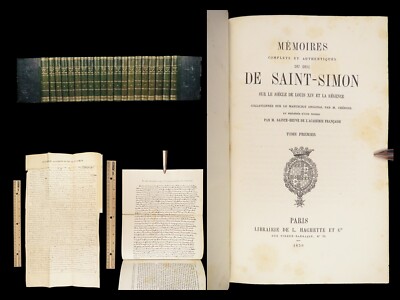 1856 Memoires of Louis Rouvroy Duke of Saint Simon | Socialism in France 20v-image