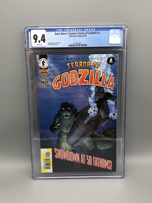 1998 DARK HORSE TERROR OF GODZILLA #1 ARTHUR ADAMS RARE CGC 9.4-image