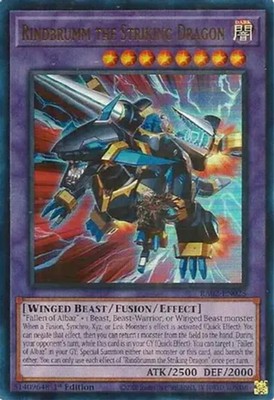 1 x Rindbrumm the Striking Dragon - RA02-EN025 - Ultra Rare - 1st Edition Near M-image