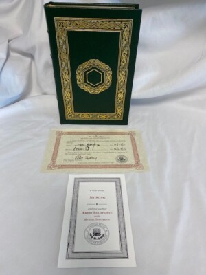 Easton Press, Signed 1st edition - MY SONG - HARRY BELAFONTE - LIKE NEW!-image