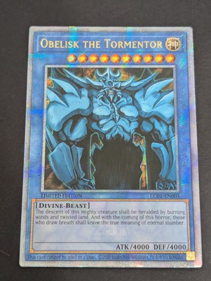 YUGIOH OBELISK THE TORMENTOR LC01-EN001 QUARTER SECRET (NM)-image