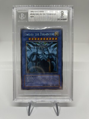 Obelisk The Tormentor Secret Rare GBI-002 BGS 9 Beckett PSA God Cards-image