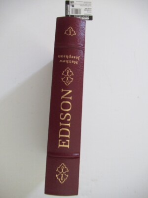 Edison: A Biography by Matthew Josephson: The Easton Press, 1986-image
