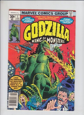 Godzilla #1 VF/NM; Marvel | The Coming! - Nick Fury - Doug Moench - Herb Trimpe-image