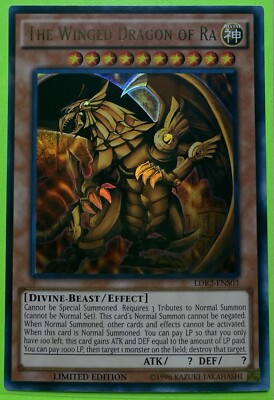 Yu-Gi-Oh! TCG 1x The Winged Dragon Of Ra LDK2-ENS03 x1 YUGIOH! ULTRA RARE UNLM-image