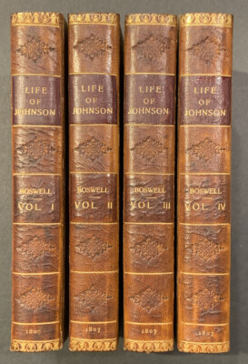 James Boswell “Life of Samuel Johnson” 1807 Fifth Edition in 4 volumes-image