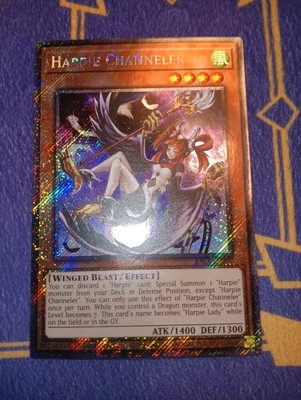 1x Harpie Channeler RA04-EN207 Platinum Secret Rare First Edition Near Mint -image