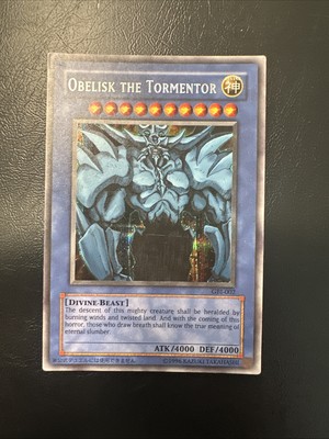 Yugioh Obelisk the Tormentor GBI 002 Limited Edition Secret Rare Holo LP-image