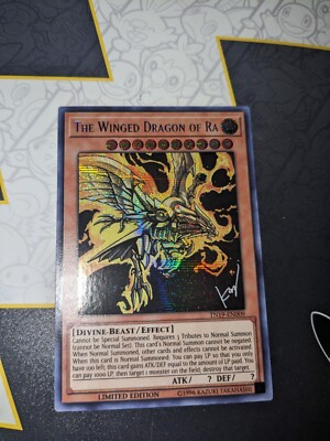 Yu-Gi-Oh! TCG The Winged Dragon of Ra (alternate art) 2019 Gold Sarcophagus Tin-image