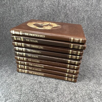 Time Life Books The Old West Series Lot Of 9 Books - Faux Leather Hardback-image