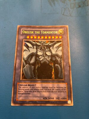 YUGIOH Ultra Rare Obelisk The Tormentor GBI-002 PLAYED-image
