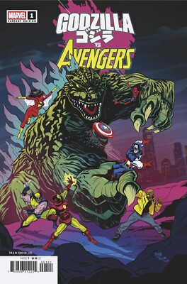 GODZILLA VS. AVENGERS #1 DAVE BARDIN VARIANT  PRE-SALE 6/18/25-image