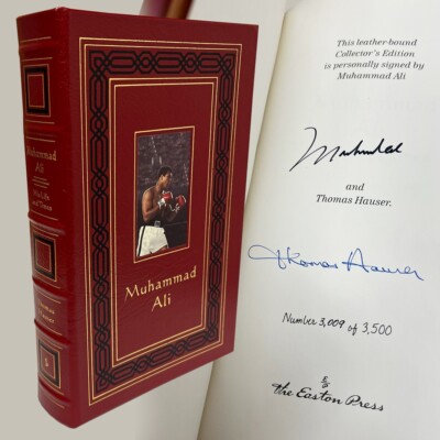 Easton Press MUHAMMAD ALI His Life Times Signed Limited Edition Leather Bound-image