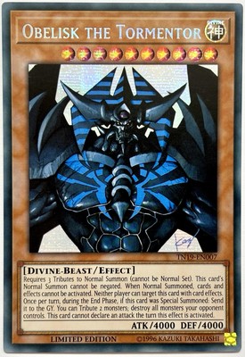 TN19-EN007 Obelisk the Tormentor - Secret Rare Ltd. Ed Near Mint YuGiOh Card-image