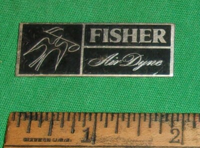Fisher Air Dyne Speaker Emblem Clean! 1970's L@@K!-image