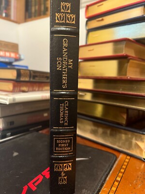 Clarence Thomas Signed 2007 Easton Press Leather Binding My Grandfather's Son-image