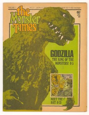 MONSTER TIMES #23 F, Godzilla, 1973-image