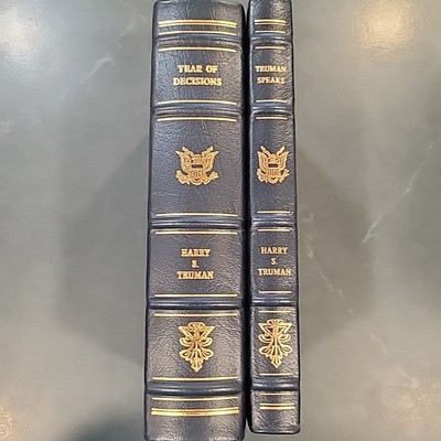 Easton Press 2 Volumes Memoirs Harry S. Truman Year Of Decisions Truman Speaks-image