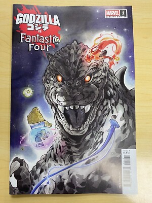 Godzilla vs Fantastic Four #1 Peach Momoko Variant 2025 NM-image