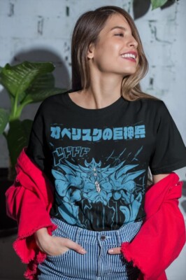 Obelisk T-Shirt The Tormentor Kaiba Yu Gi Oh Yu-Gi-Oh Black shirt All Size-image