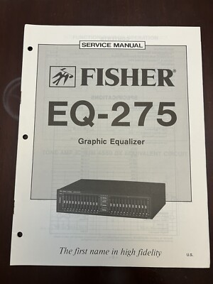 Fisher EQ-275 Graphic Equalizer Service Manual Vintage OEM Diagrams-image