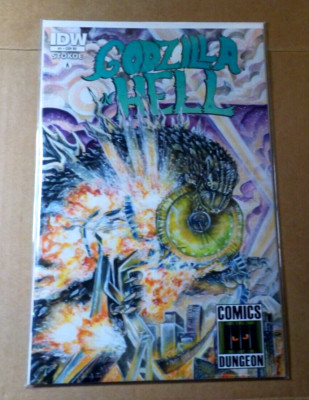 Godzilla in Hell #1 IDW COV RE Comics Dungeon 2015 - Great Condition-image