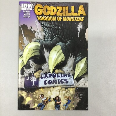 Godzilla Kingdom Of Monster #1 Carolina Comics Exclusive IDW 2011 (GZ66)-image