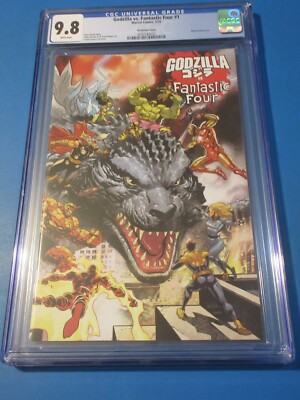Godzilla vs Fantastic Four #1 Yu variant CGC 9.8 NM/M Gorgeous Gem Wow-image
