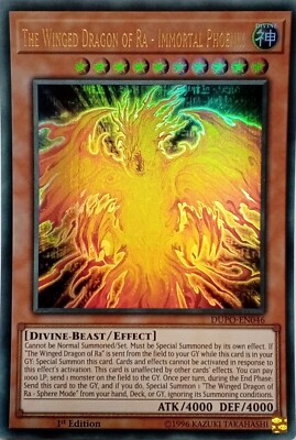 DUPO-EN046 THE WINGED DRAGON OF RA - IMMORTAL PHOENIX ULTRA RARE 1ST ED YuGiOh-image