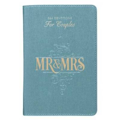 Mr & Mrs Devotions For Couples in LuxLeather - Leather Bound - GOOD-image
