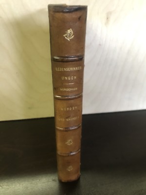Lebenserinnerungen Memoirs Werden und Wachsen Leather Book 1895-image