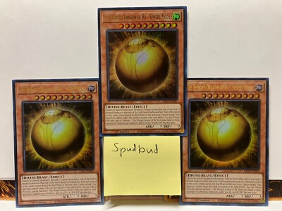 x3 The Winged Dragon Of Ra - A Sphere Mode Ultra Rare 3x RA01-EN007 (Near Mint)-image