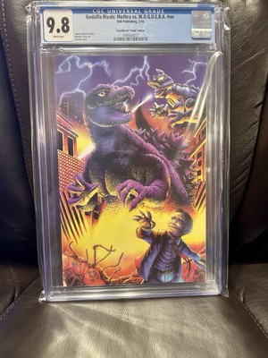 Godzilla Rivals: Mothra vs Moguera CGC 9.8 1st PONCHO Comic Art Virgin Variant-image