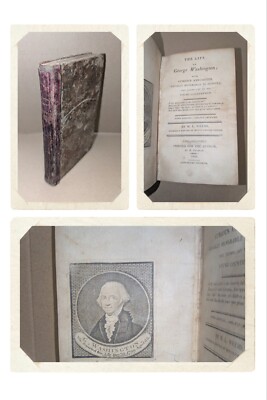 LIFE OF GEORGE WASHINGTON M L Weems 1808 6th Ed HC free S/H-image