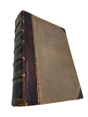 1895 Poetical Works of Thomas Moore with a Memoir Vol 1 Leather Bound VERY GOOD-image