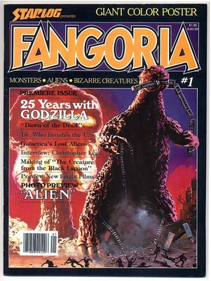 FANGORIA #1 ( FIRST ISSUE, GODZILLA PAINTED COVER & MORE!, STARLOG PRESS 1979 )-image