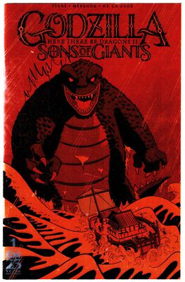 GODZILLA HERE THERE BE DRAGONS II SONS OF GIANTS #1- JACOB EDGAR FOIL VARIANT-image
