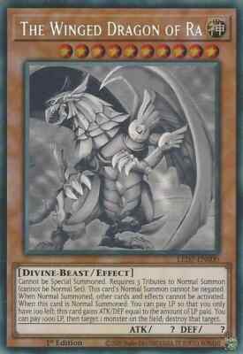X2 Winged Dragon of Ra (Ghost Rare) LED7-EN000 Legendary Duelists: Rage of Ra.-image